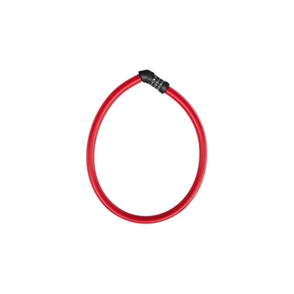 ABUS [4408C] KÁBEL LAKAT, SZÁMZÁRRAL [PIROS] AB 40796