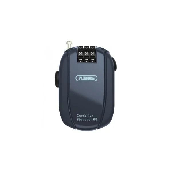 ABUS MINI KÁBELLAKAT SZÁMZÁRRAL - COMBIFLEX STOPOVER - 65 cm - ÉJKÉK AB 95459