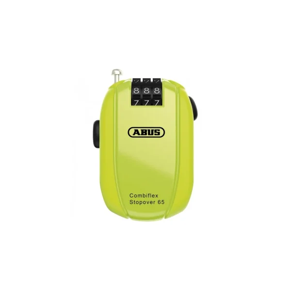 ABUS MINI KÁBELLAKAT SZÁMZÁRRAL - COMBIFLEX STOPOVER - 65 cm - NEON AB 95458