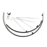 BIKEFUN MTB ALU-PLASTIC SÁRVÉDŐ [FEKETE-EZÜST-FEKETE] OR58B-SB