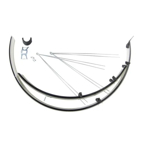 BIKEFUN MTB ALU-PLASTIC SÁRVÉDŐ [FEKETE-EZÜST-FEKETE] OR58B-SB
