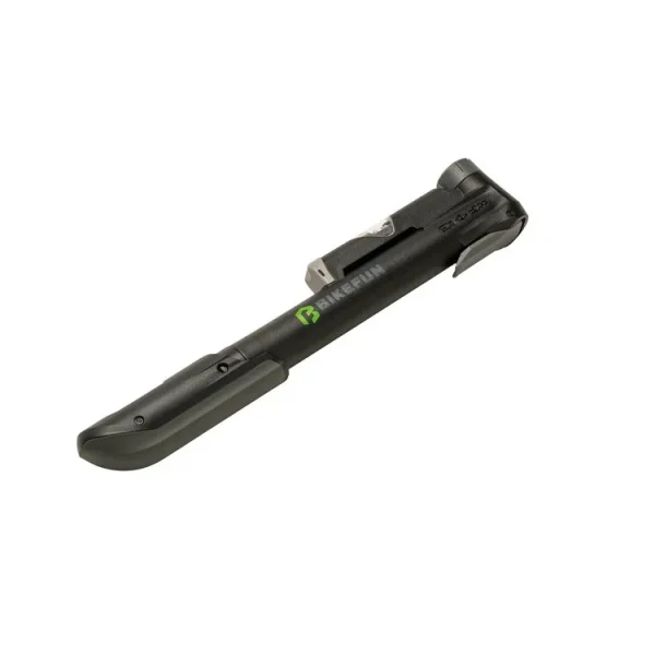 BIKEFUN  PUMPA BORA GAUGE II MINI PLASTIC, NYOMÁSMÉRŐVEL, FEKETE GP-41CP