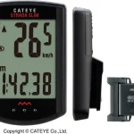 CATEYE STRADA SLIM CIKLUSKOMPUTER - 8 FUNKCIÓ - VEZETÉK NÉLKÜLI - FEKETE CCRD310W [FA003524069]