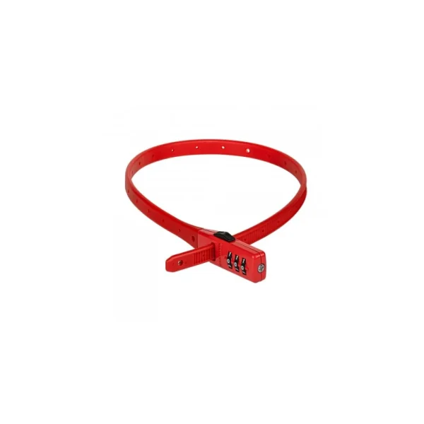 KRYPTONITE CLICK LOCK SZÁMZÁRAS HUZALOS ZÁR [PIROS] 255649 [ZK66]