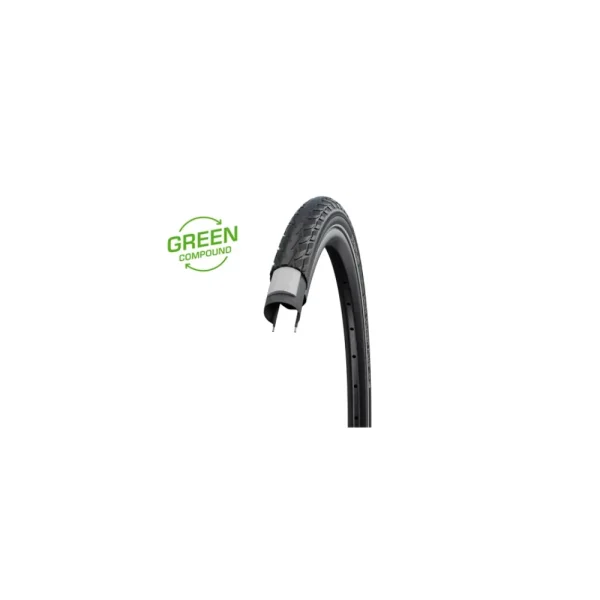 SCHWALBE DELTA CRUISER PLUS HS431 KÜLSŐ [28-622] [FEKETE, REFLEX CSÍKKAL] 11101075.01
