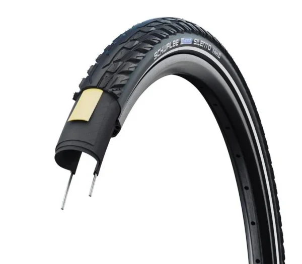 SCHWALBE SILENTO HS421 KÜLSŐ [42-622][FEKETE, REFLEX CSÍKKAL] 11100026.01