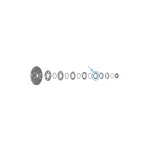 SHIMANO 105 [CS-R7100] KAZETTA LÁNCTÁNYÉR (13T, D Típus) Y0RR9803T