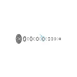 SHIMANO 105 [CS-R7100] KAZETTA LÁNCTÁNYÉR (14T, D Típus) Y0RR9804T
