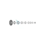 SHIMANO 105 [CS-R7100] KAZETTA LÁNCTÁNYÉR (17T, L Típus) Y0RR9806T