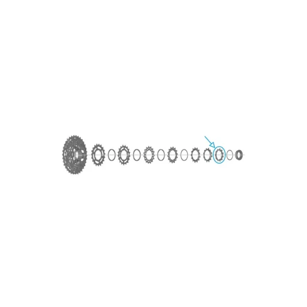 SHIMANO 105 [CS-R7100] KAZETTA LÁNCTÁNYÉR SPROCKET  [11T, C TÍPUS] Y0RR9801T