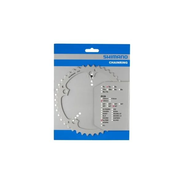 SHIMANO ALFINE [ FC-S501 ] LÁNCTÁNYÉR [42T] - EZÜST Y1PB42000