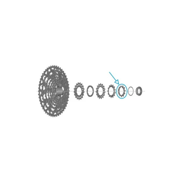 SHIMANO CUES [CS-LG700-11] [11T] LÁNCTÁNYÉR Y0RF9801T