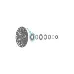 SHIMANO CUES [CS-LG700-11] [17T] LÁNCTÁNYÉR Y0RF9804T
