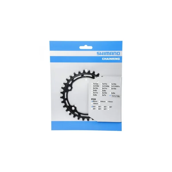 SHIMANO DEORE [FC-M5100-1] LÁNCTÁNYÉR [32T] – FEKETE Y0LA32000