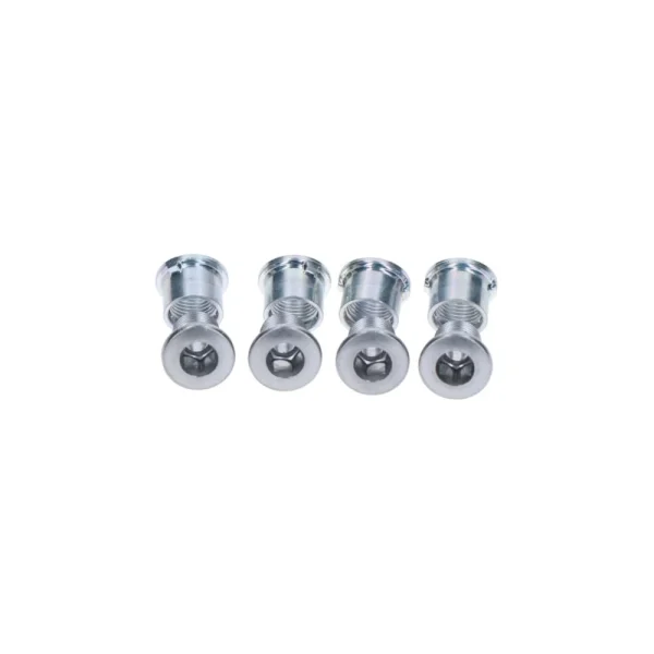 SHIMANO DEORE [FC-M612] HAJTÓMŰ LÁNCTÁNYÉR RÖGZÍTŐ CSAVAR ÉS ANYA SZETT (4 db-os) Y10X98020