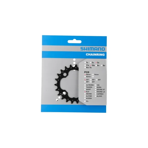 SHIMANO DEORE / SLX LÁNCTÁNYÉR [22T] - FEKETE Y1NW22000