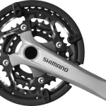 SHIMANO [FC-T551] 3X10 SEB. INTEGRÁLT TENGELYES MTB/TREKKING HAJTÓMŰ [44-32-24/170] [EZÜST] EFCT551C424CS