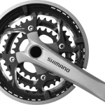 SHIMANO [FC-T551] 3X10 SEB. INTEGRÁLT TENGELYES MTB/TREKKING HAJTÓMŰ [48-36-26/175] [EZÜST] EFCT551E866CS