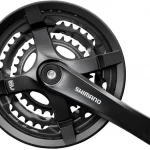SHIMANO [FC-TY501] 3X6-7-8SEB. TOURNEY NÉGYSZÖG TENGELYES HAJTÓMŰ [48-38-28 /175] [FEKETE] EFCTY501E888CLB
