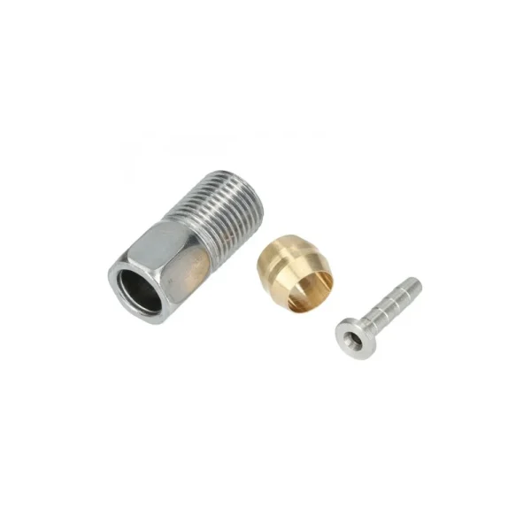 SHIMANO [SM-BH90] HIDRAULIKUS FÉKCSŐ CSATLAKOZÓ CSAVAR EGYSÉG (SM-BH90, M8) - EZÜST Y8RD98020