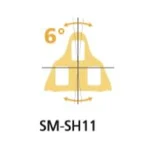 SHIMANO [SM-SH11] SPD-SL STOPLISZETT - MOZGÓ MÓD [6°] SÁRGA [régi cikkszám: Y42U98010] ISMSH11 - Image 2
