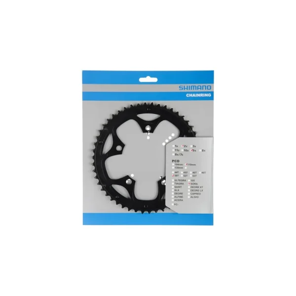 SHIMANO SORA [FC-3550] LÁNCTÁNYÉR [50T] - FEKETE [LÁNCVÉDŐ FURATTAL] Y1NB98080