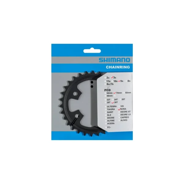 SHIMANO SORA [FC-R3030] LÁNCTÁNYÉR [30T] - FEKETE Y1VD30000