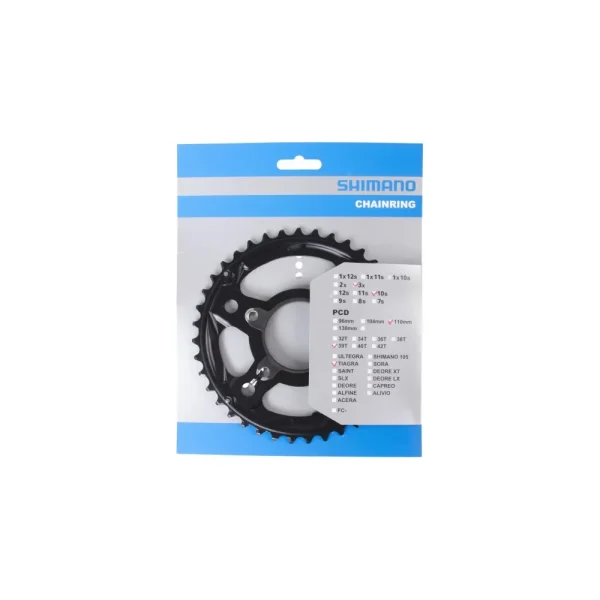SHIMANO TIAGRA [FC-4703] LÁNCTÁNYÉR [39T] - FEKETE Y1RD98050