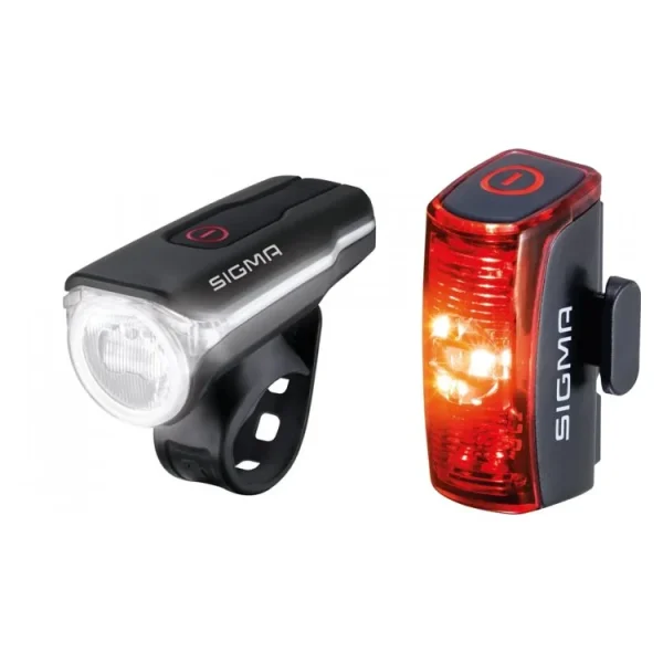 SIGMA AURA 60 LÁMPASZETT [AURA 60 ELSŐ LÁMPA [USB] + INFINITY HÁTSÓ LÁMPA [USB] 17760S