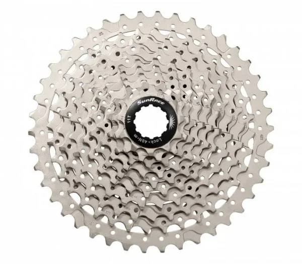 SUNRACE [CSMS2] 10 SEBESSÉGES FOGASKERÉKSOR [EZÜST, 11-51] 214127