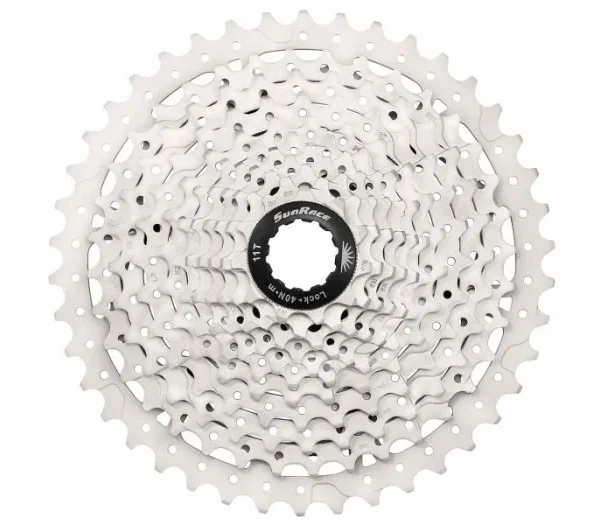 SUNRACE [CSMS3] 10 SEBESSÉGES FOGASKERÉKSOR [EZÜST-FEKETE, 11-46] 213924