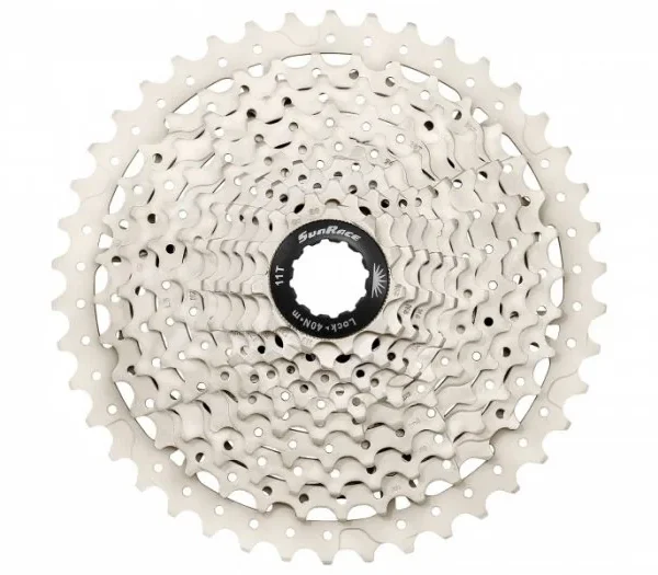 SUNRACE [CSMS8] 11 SEBESSÉGES FOGASKERÉKSOR [EZÜST-FEKETE][11-40] 158562
