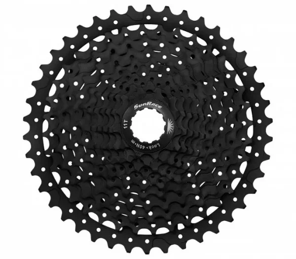 SUNRACE [CSMS8] 11 SEBESSÉGES FOGASKERÉKSOR [FEKETE] [11-36] 158563