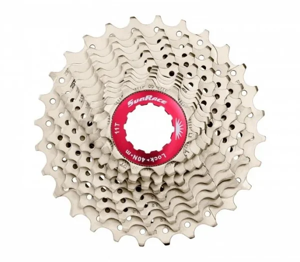 SUNRACE CSRX1 11 SEBESSÉGES FOGASKERÉKSOR [EZÜST-PIROS, 11-36] 158549